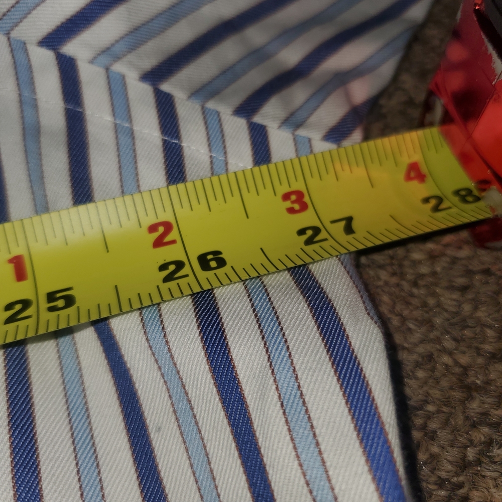 Brooks Brothers Mens 17.5-4/5 Non-Iron Traditional Fit Stripe Dress Shirt - Picture 5 of 9